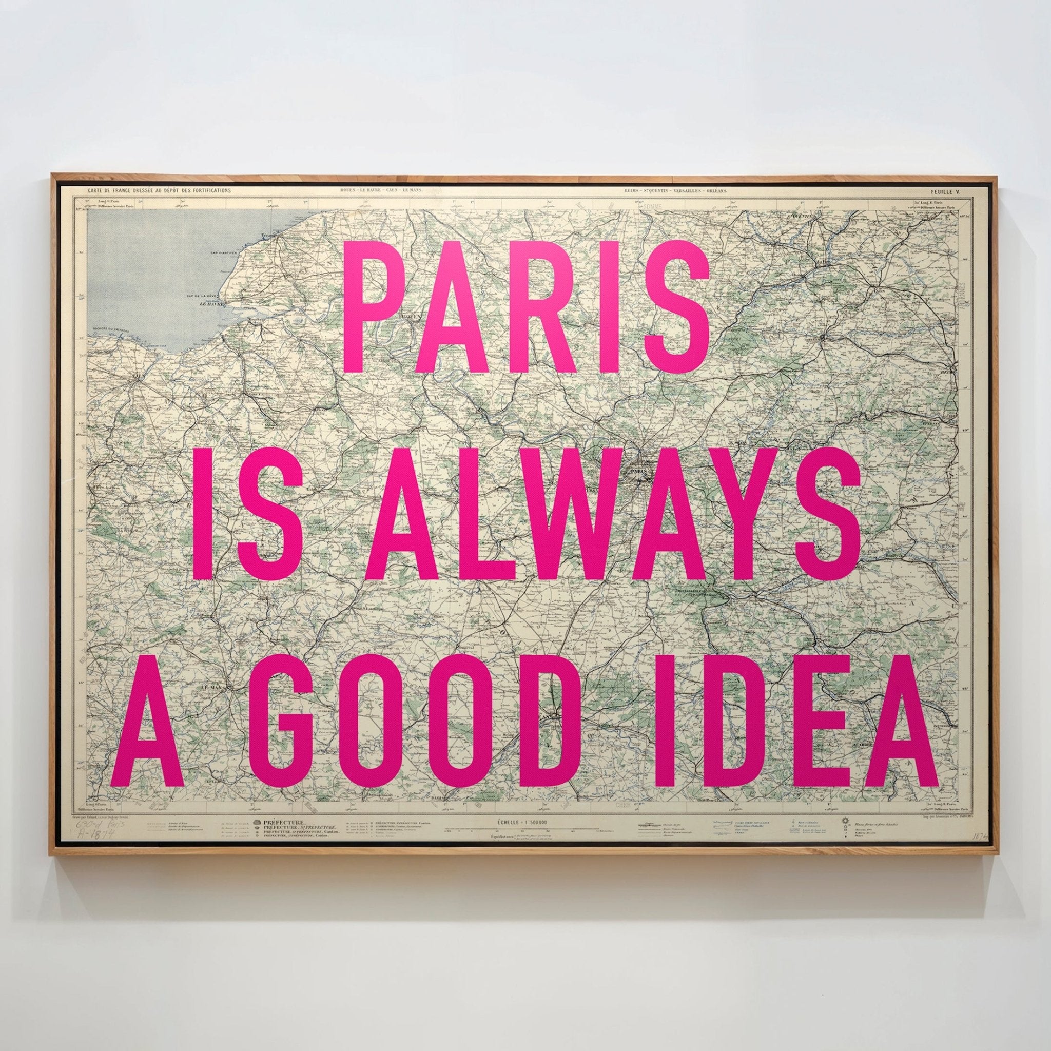 Paris Retro Pop Art Map Print - Magic Posters