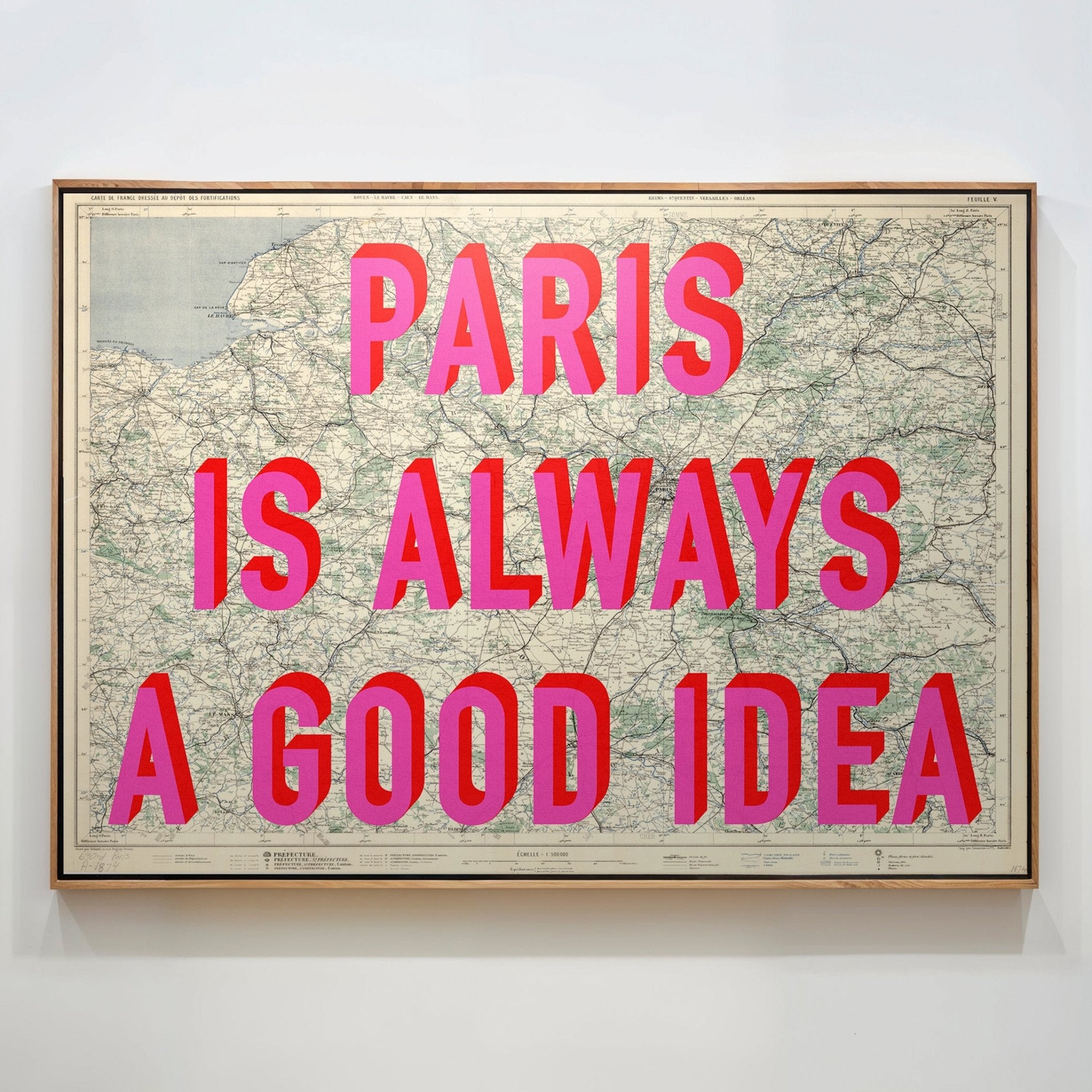 Paris Retro Pop Art Map Print - Magic Posters