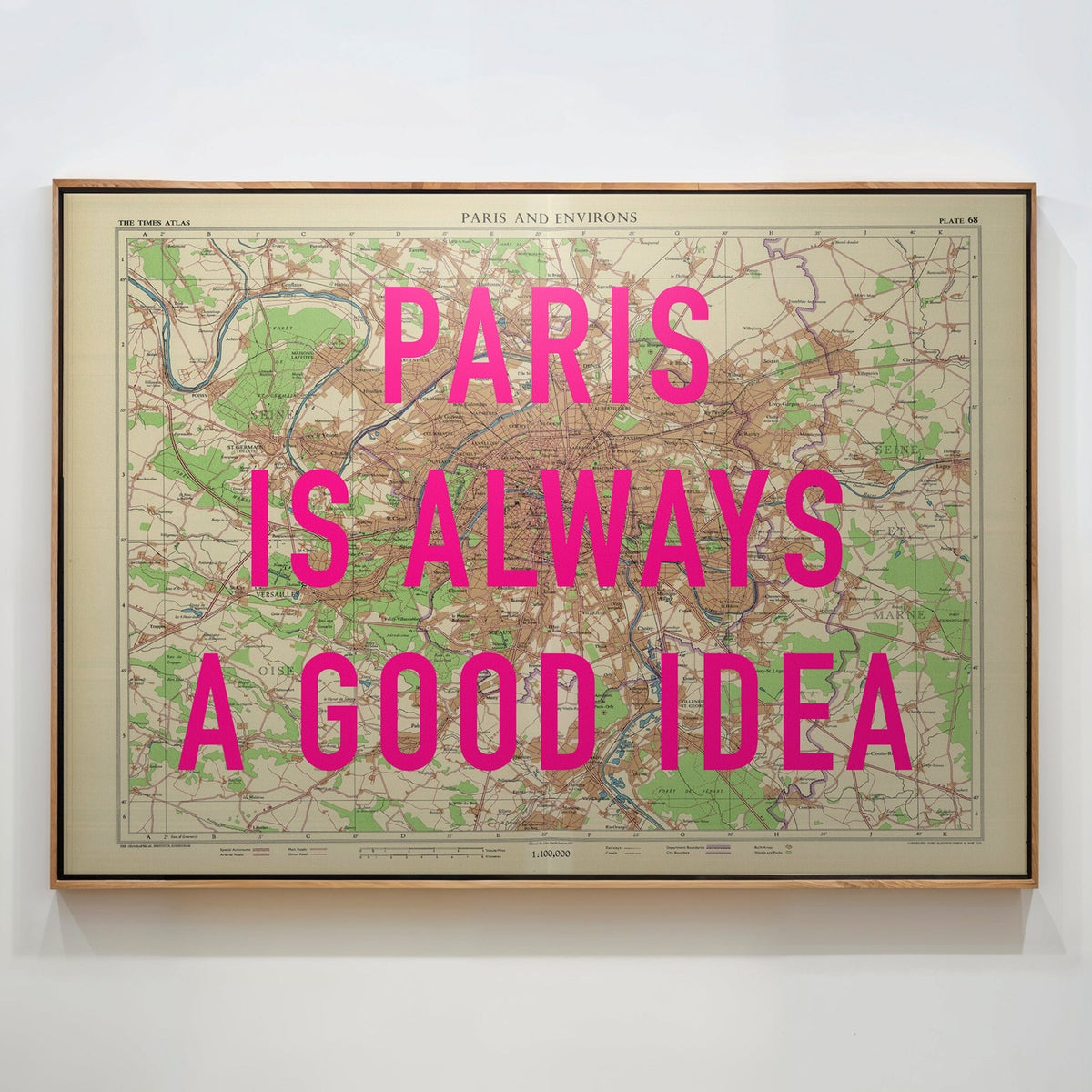 Paris Retro Pop Art Map Print - Magic Posters
