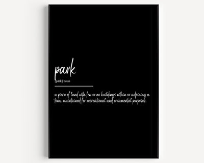 Park Definition Print - Magic Posters