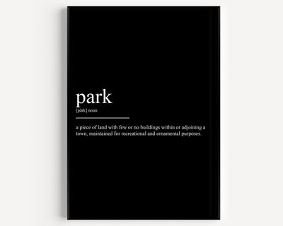 Park Definition Print - Magic Posters