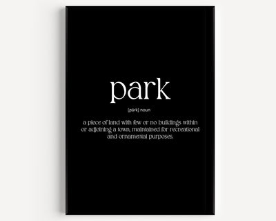 Park Definition Print - Magic Posters