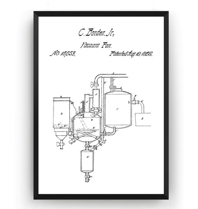 Pasteurized Milk 1856 Patent Print - Magic Posters