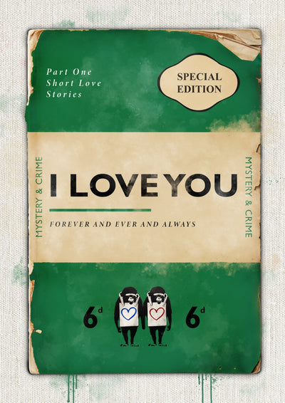 Personalised Book Cover Art Print (Green)