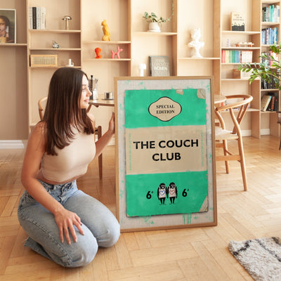 Personalised Book Cover Art Print (Aquamarine) - Magic Posters