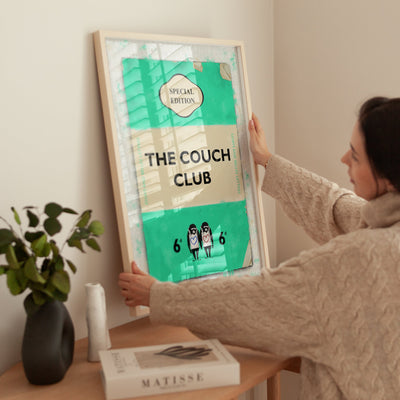 Personalised Book Cover Art Print (Aquamarine) - Magic Posters