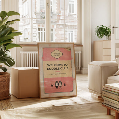 Personalised Book Cover Art Print (Blush Pink) - Magic Posters