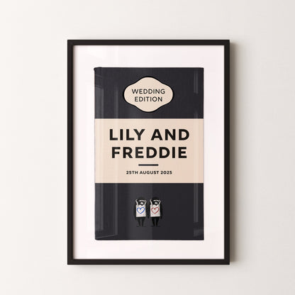 Personalised Book Cover Art Print (Classic Family Edition) - Magic Posters