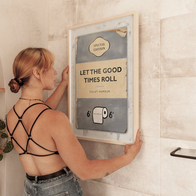 Personalised Book Cover Art Print (Dark Grey) - Magic Posters