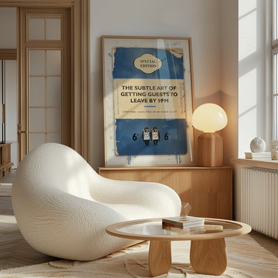Personalised Book Cover Art Print (Dark Blue) - Magic Posters