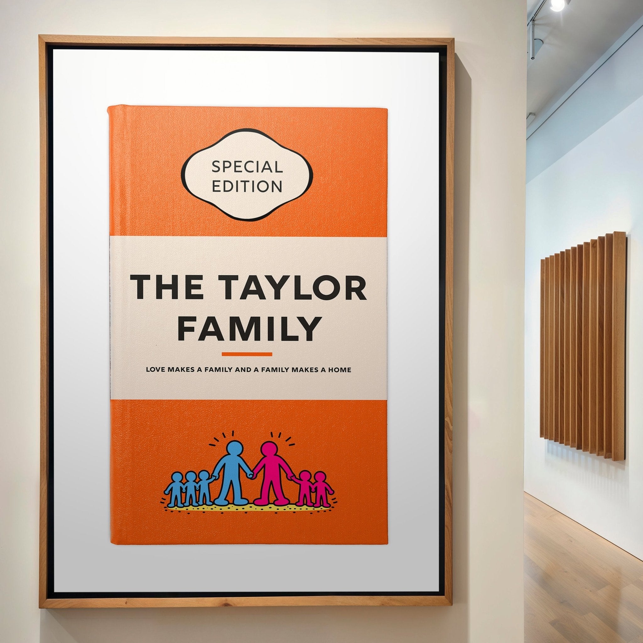 Personalised Book Cover Art Print (Family Pop Art Edition) - Magic Posters