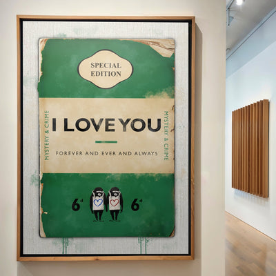 Personalised Book Cover Art Print (Green) - Magic Posters