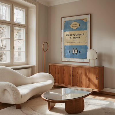 Personalised Book Cover Art Print (Light Blue) - Magic Posters