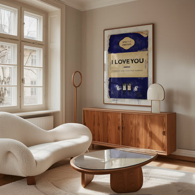 Personalised Book Cover Art Print (Midnight Blue) - Magic Posters