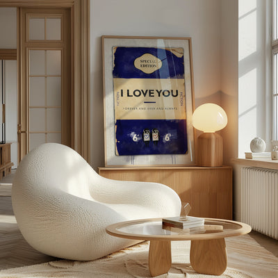 Personalised Book Cover Art Print (Midnight Blue) - Magic Posters