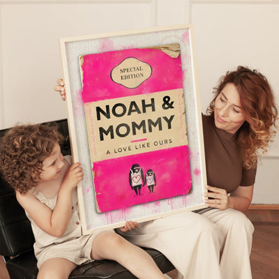 Personalised Book Cover Art Print (Mother's Day Edition) - Magic Posters