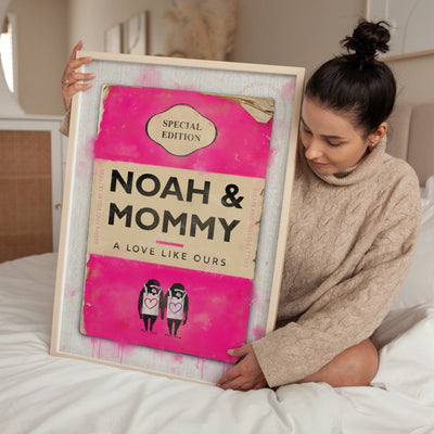 Personalised Book Cover Art Print (Mother's Day Edition) - Magic Posters