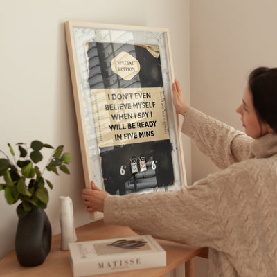 Personalised Book Cover Art Print (New Black) - Magic Posters