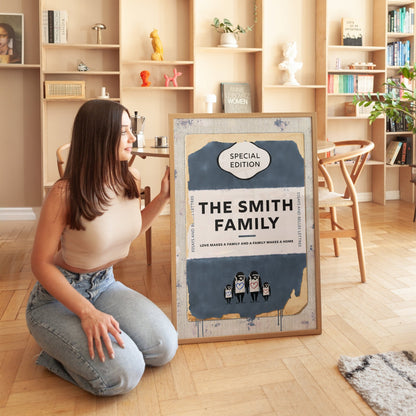 Personalised Book Cover Art Print (New Edition) - Magic Posters