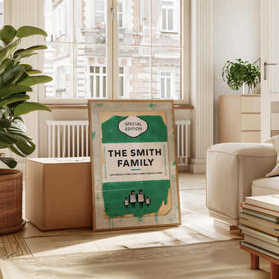 Personalised Book Cover Art Print (New Edition) - Magic Posters