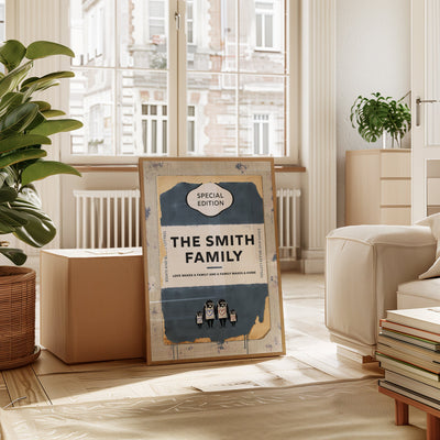 Personalised Book Cover Art Print (New Edition) - Magic Posters