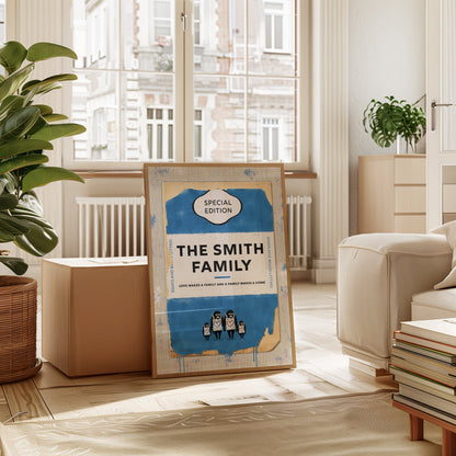 Personalised Book Cover Art Print (New Edition) - Magic Posters