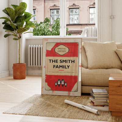 Personalised Book Cover Art Print (New Edition V2) - Magic Posters