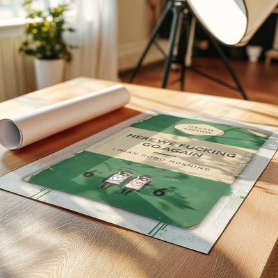 Personalised Book Cover Art Print (New Green) - Magic Posters