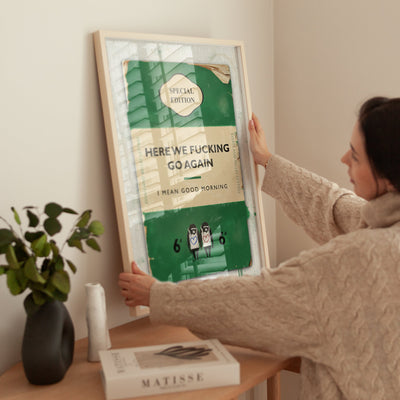 Personalised Book Cover Art Print (New Green) - Magic Posters