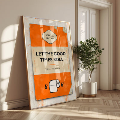 Personalised Book Cover Art Print (New Orange) - Magic Posters