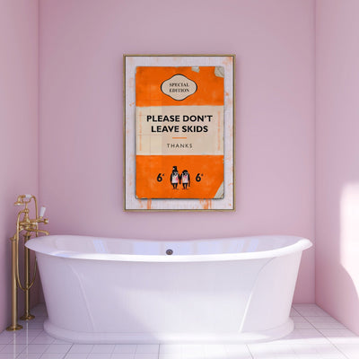 Personalised Book Cover Art Print (New Orange) - Magic Posters