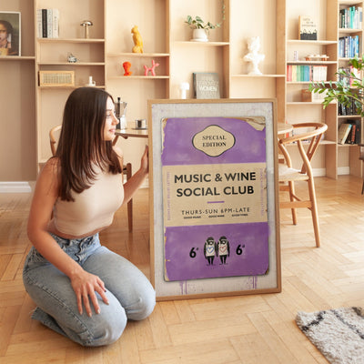 Personalised Book Cover Art Print (New Purple) - Magic Posters