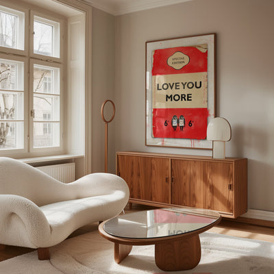 Personalised Book Cover Art Print (Love You More) - Magic Posters