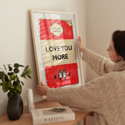 Personalised Book Cover Art Print (Love You More) - Magic Posters
