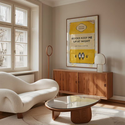 Personalised Book Cover Art Print (New Yellow) - Magic Posters