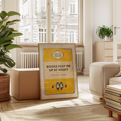 Personalised Book Cover Art Print (New Yellow) - Magic Posters