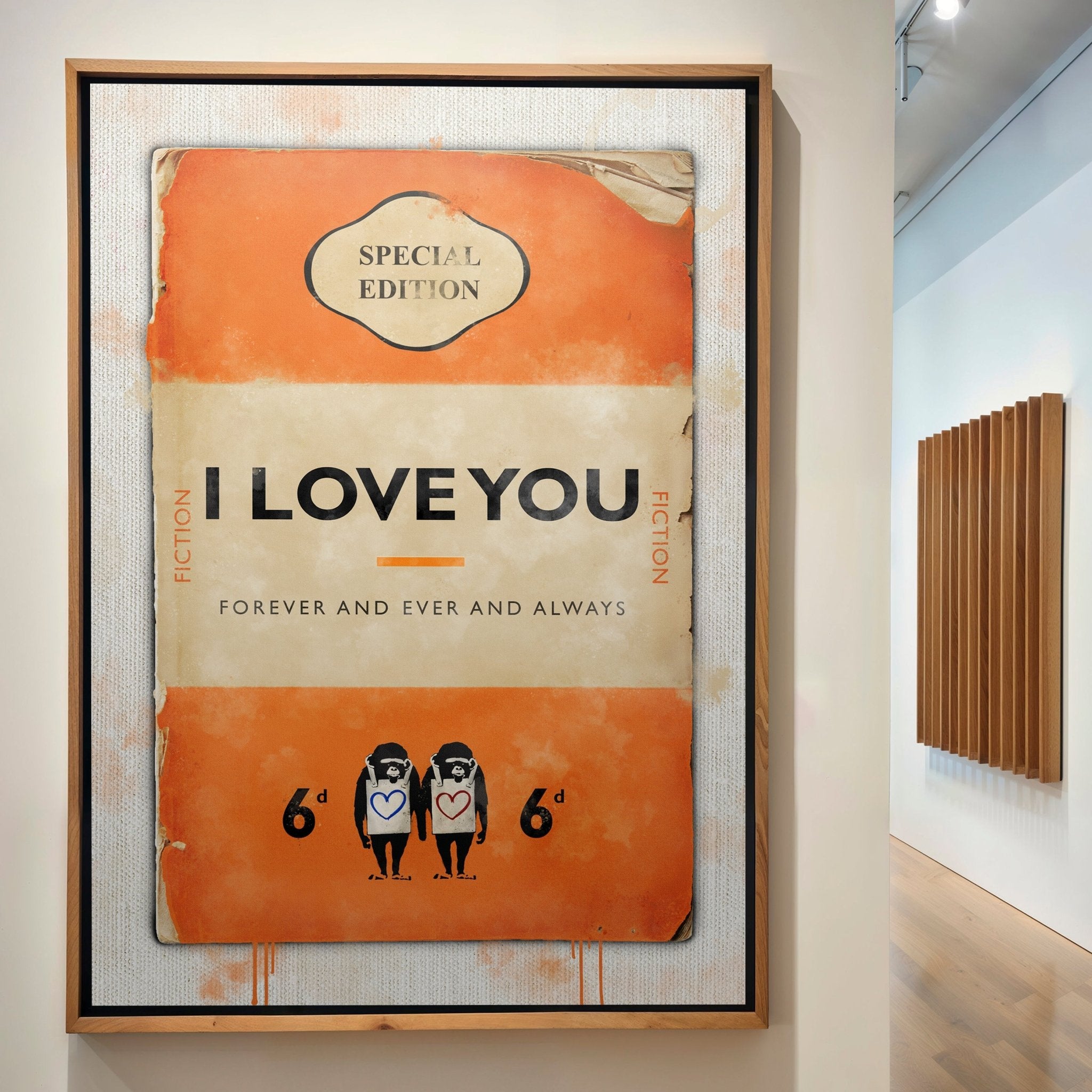 Personalised Book Cover Art Print (Orange) - Magic Posters