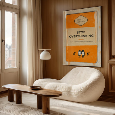 Personalised Book Cover Art Print (Orange V3) - Magic Posters