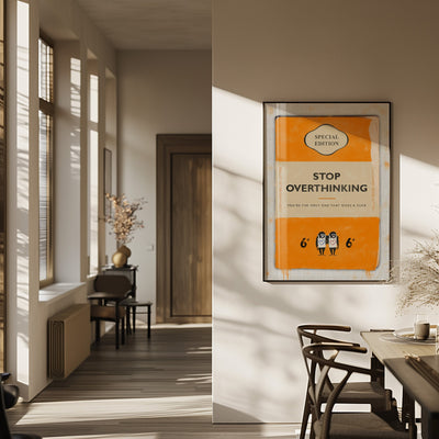 Personalised Book Cover Art Print (Orange V3) - Magic Posters