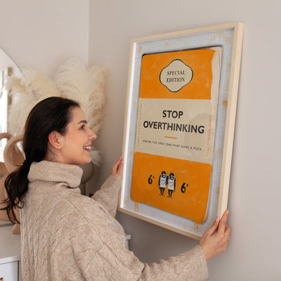 Personalised Book Cover Art Print (Orange V3) - Magic Posters