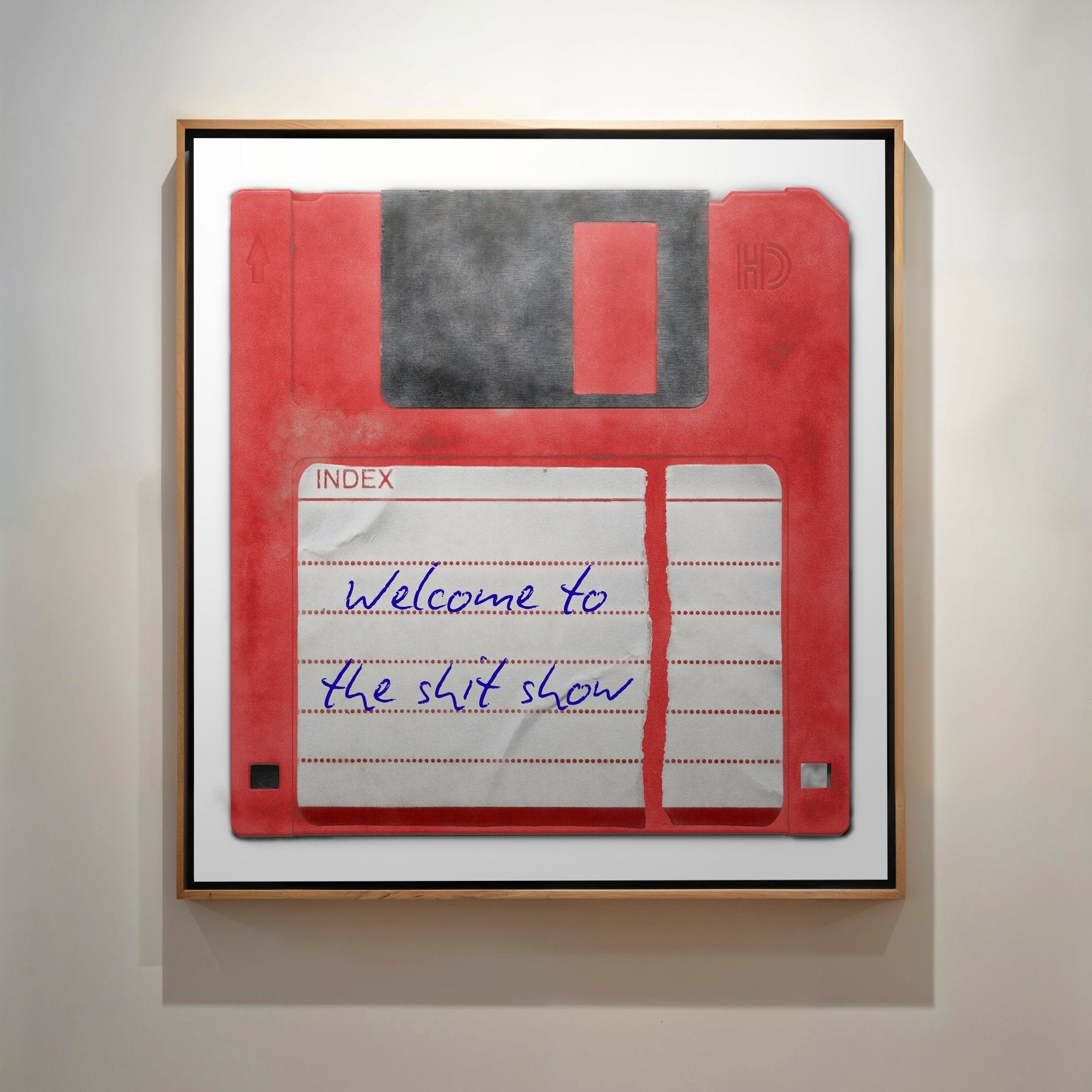 Personalised Floppy Disk Pop Art Print - Magic Posters