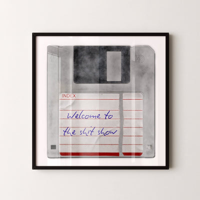 Personalised Floppy Disk Pop Art Print - Magic Posters