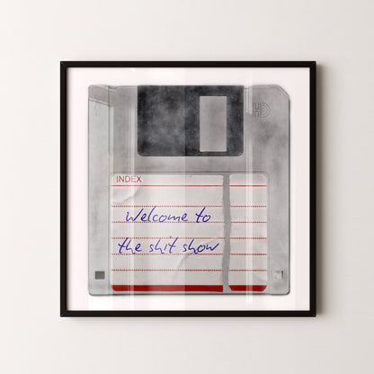 Personalised Floppy Disk Pop Art Print - Magic Posters