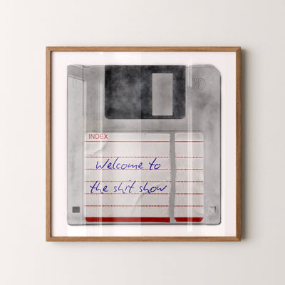 Personalised Floppy Disk Pop Art Print - Magic Posters