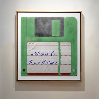 Personalised Floppy Disk Pop Art Print - Magic Posters