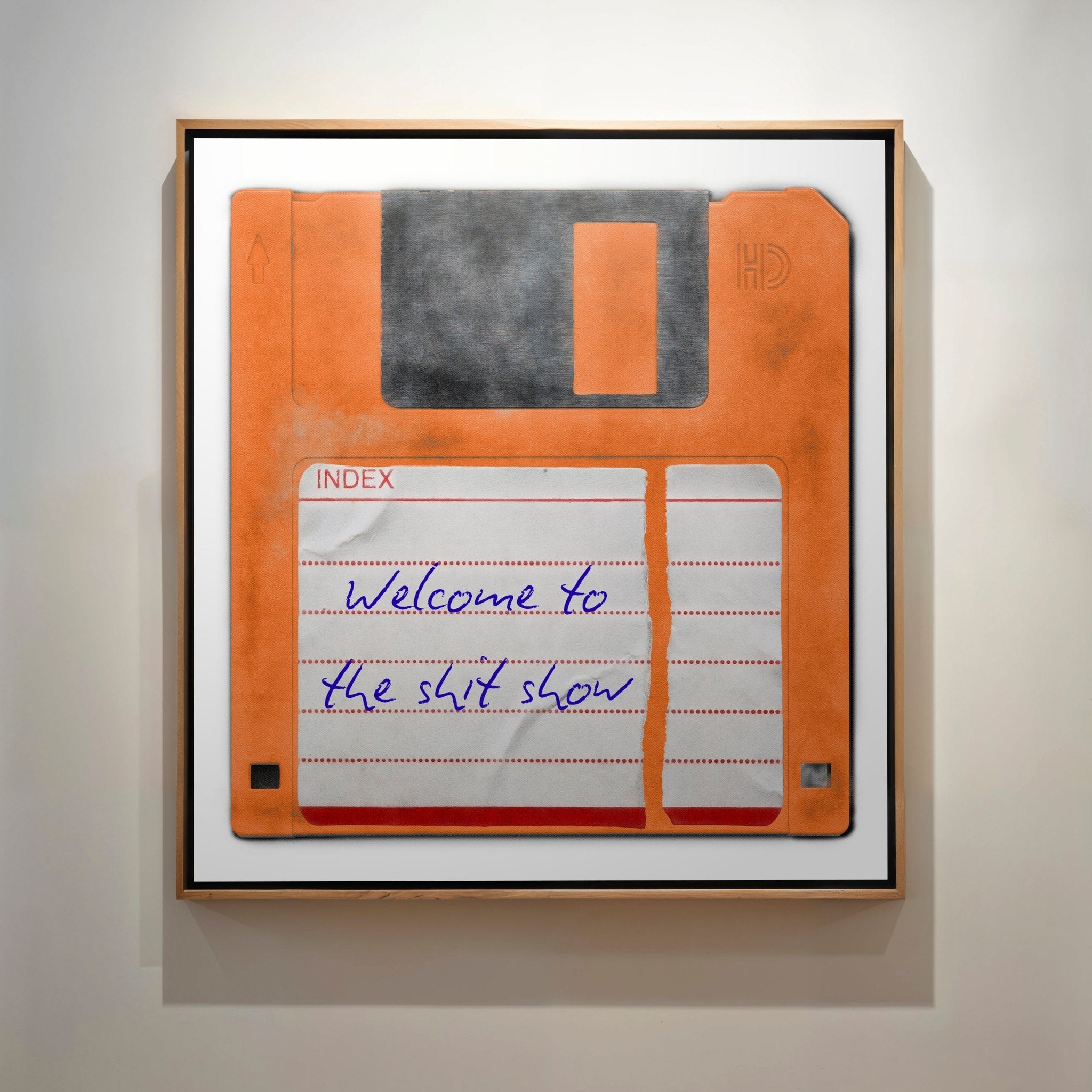 Personalised Floppy Disk Pop Art Print - Magic Posters