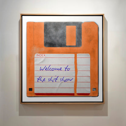 Personalised Floppy Disk Pop Art Print - Magic Posters