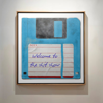 Personalised Floppy Disk Pop Art Print - Magic Posters