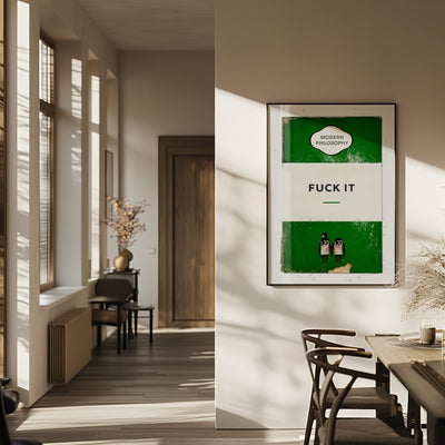 Personalised Fuck It Book Cover Art Print - Magic Posters