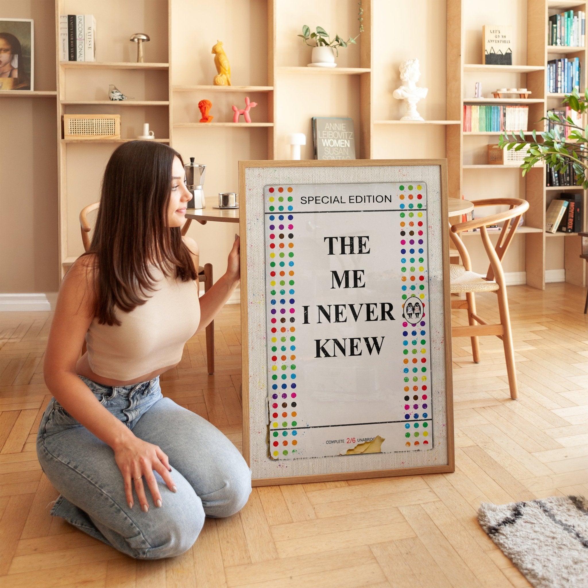 Personalised Multi Colour Spots Book Cover Art Print - Magic Posters